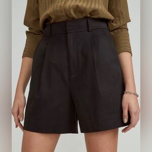 Everlane High-Waisted Black Shorts